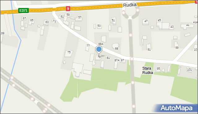 Rudka, Rudka, 79, mapa Rudka