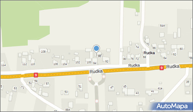 Rudka, Rudka, 98, mapa Rudka