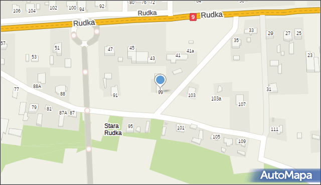 Rudka, Rudka, 99, mapa Rudka