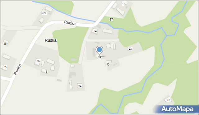 Rudka, Rudka, 14, mapa Rudka