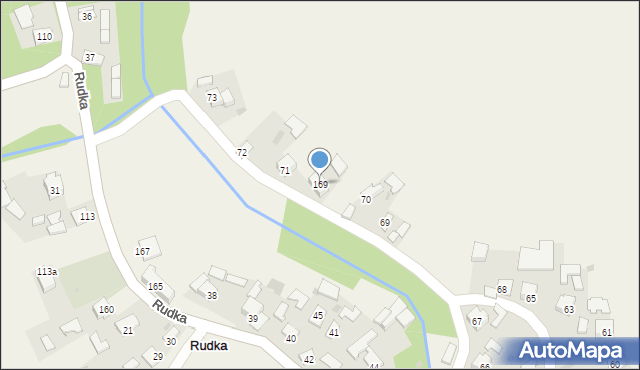 Rudka, Rudka, 169, mapa Rudka