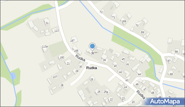 Rudka, Rudka, 38, mapa Rudka