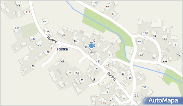 Rudka, Rudka, 42, mapa Rudka