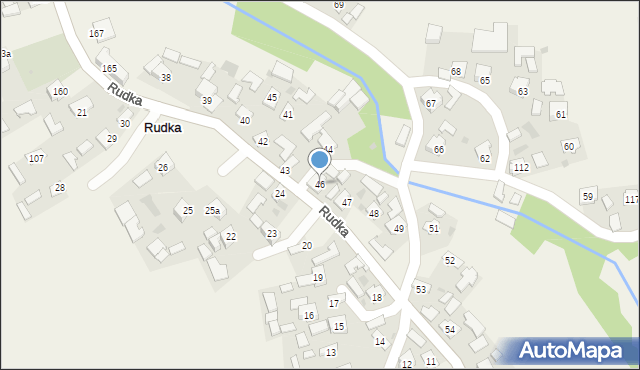 Rudka, Rudka, 46, mapa Rudka