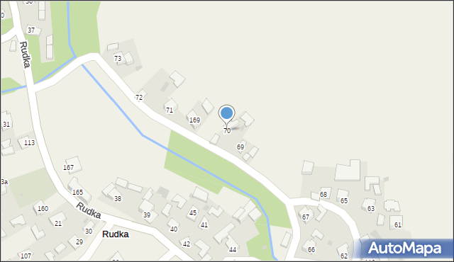 Rudka, Rudka, 70, mapa Rudka