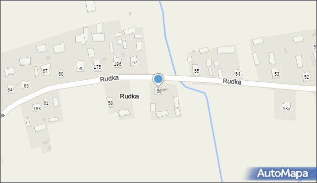 Rudka, Rudka, 56, mapa Rudka