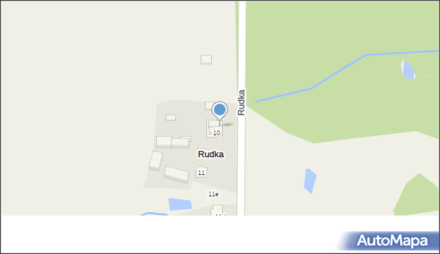 Rudka, Rudka, 10A, mapa Rudka