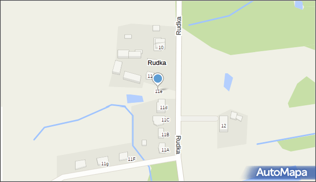 Rudka, Rudka, 11e, mapa Rudka