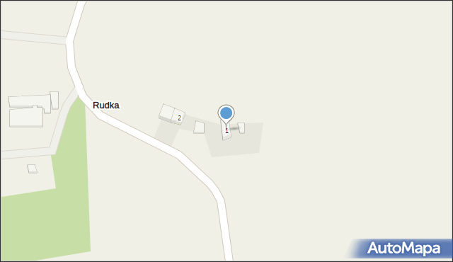 Rudka, Rudka, 1, mapa Rudka