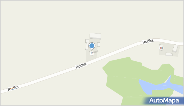 Rudka, Rudka, 11, mapa Rudka