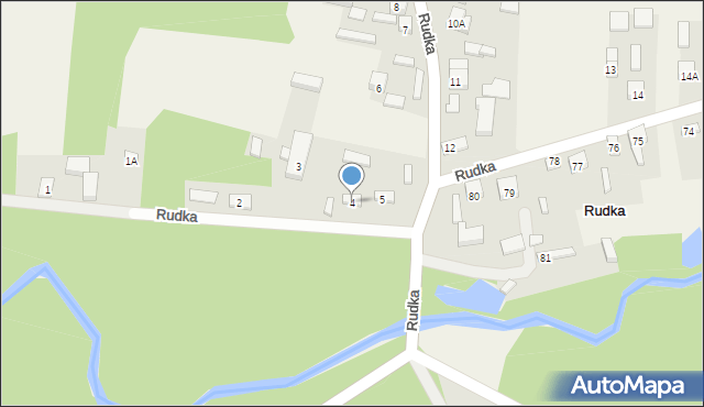 Rudka, Rudka, 4, mapa Rudka