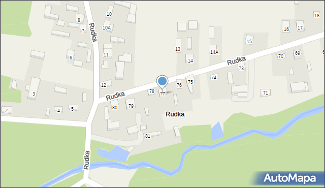 Rudka, Rudka, 77, mapa Rudka