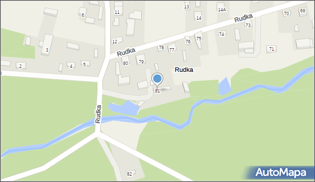 Rudka, Rudka, 81, mapa Rudka