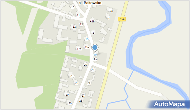 Rudka Bałtowska, Rudka Bałtowska, 19, mapa Rudka Bałtowska