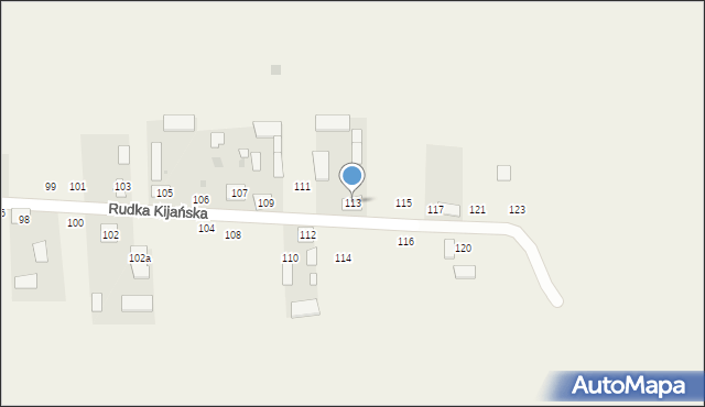 Rudka Kijańska, Rudka Kijańska, 113, mapa Rudka Kijańska