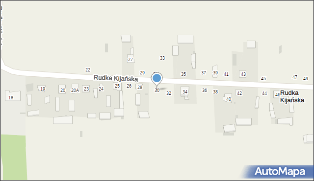 Rudka Kijańska, Rudka Kijańska, 30, mapa Rudka Kijańska