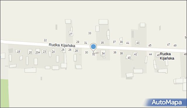 Rudka Kijańska, Rudka Kijańska, 32, mapa Rudka Kijańska