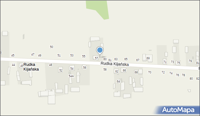 Rudka Kijańska, Rudka Kijańska, 59, mapa Rudka Kijańska