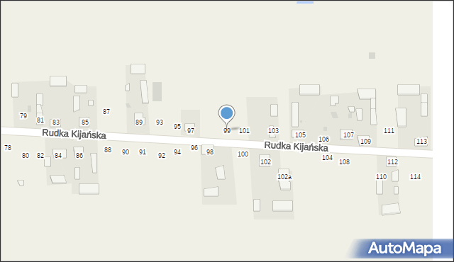 Rudka Kijańska, Rudka Kijańska, 99, mapa Rudka Kijańska