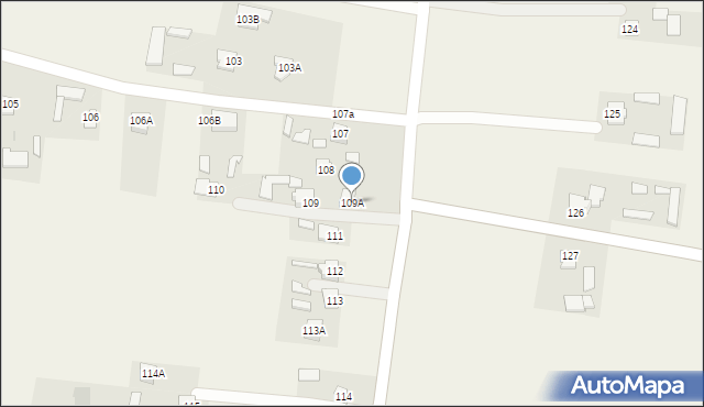 Rudka Kozłowiecka, Rudka Kozłowiecka, 109A, mapa Rudka Kozłowiecka