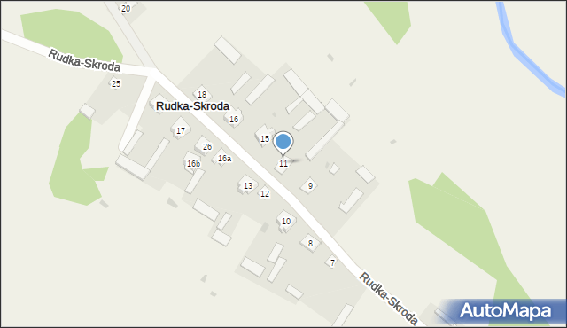 Rudka-Skroda, Rudka-Skroda, 11, mapa Rudka-Skroda