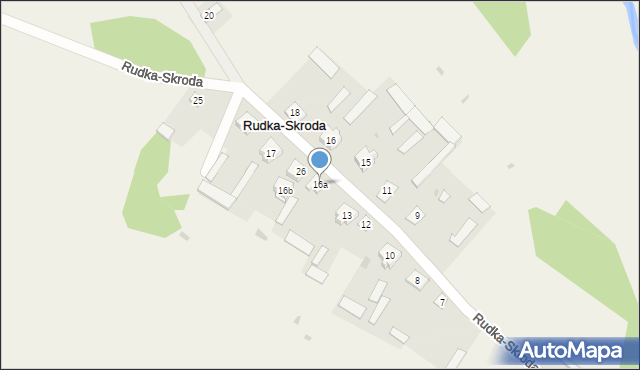 Rudka-Skroda, Rudka-Skroda, 16a, mapa Rudka-Skroda