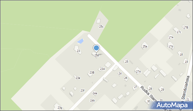Rudka Starościańska, Rudka Starościańska, 23d, mapa Rudka Starościańska