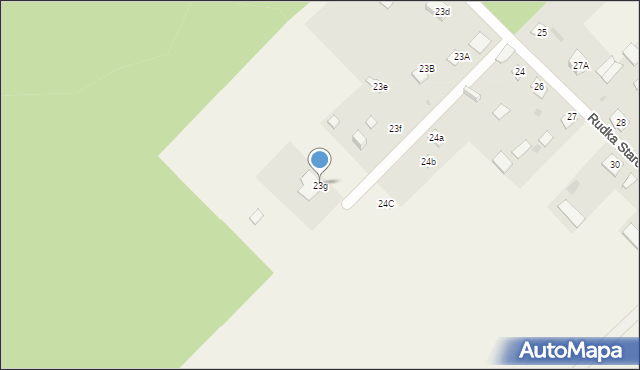 Rudka Starościańska, Rudka Starościańska, 23g, mapa Rudka Starościańska