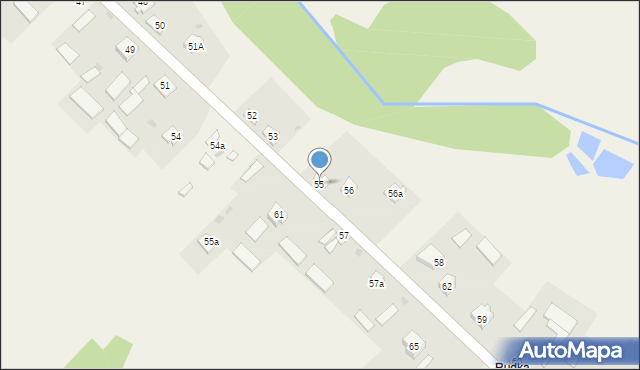 Rudka Starościańska, Rudka Starościańska, 55, mapa Rudka Starościańska