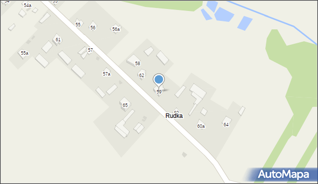 Rudka Starościańska, Rudka Starościańska, 59, mapa Rudka Starościańska