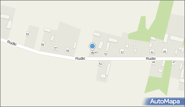 Rudki, Rudki, 55, mapa Rudki