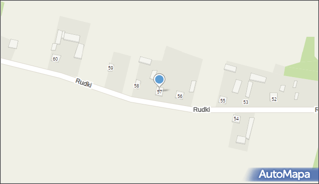 Rudki, Rudki, 57, mapa Rudki