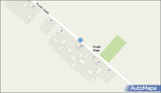 Rudki, Rudki, 102, mapa Rudki