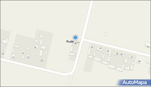 Rudki, Rudki, 40, mapa Rudki