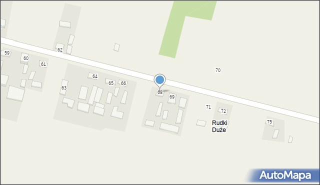 Rudki, Rudki, 68, mapa Rudki