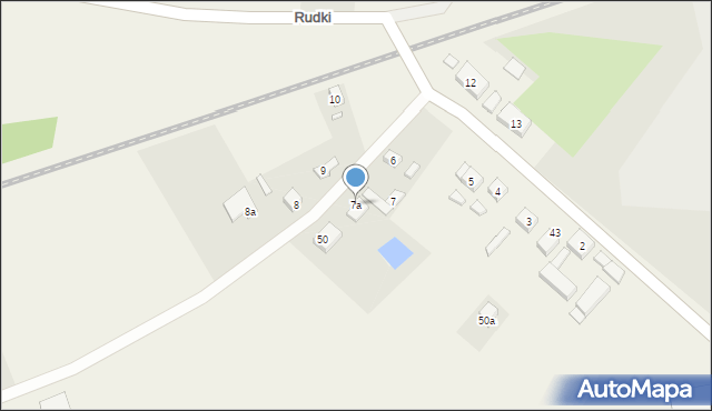 Rudki, Rudki, 7a, mapa Rudki