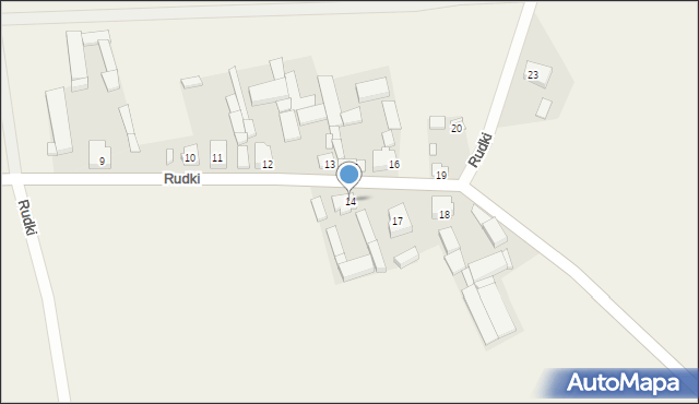 Rudki, Rudki, 14, mapa Rudki