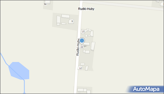 Rudki, Rudki-Huby, 11, mapa Rudki