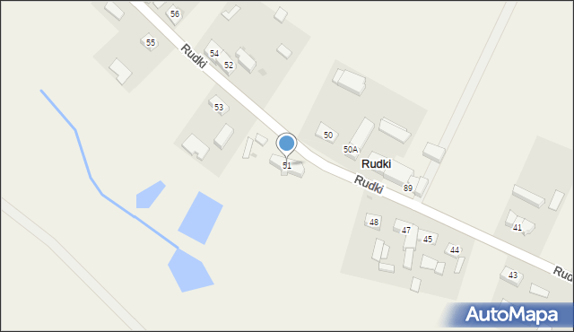 Rudki, Rudki, 51, mapa Rudki