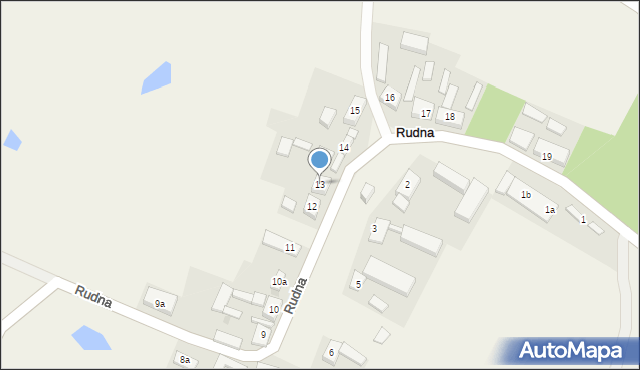 Rudna, Rudna, 13, mapa Rudna