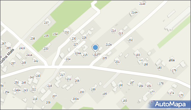 Rudna Mała, Rudna Mała, 212, mapa Rudna Mała