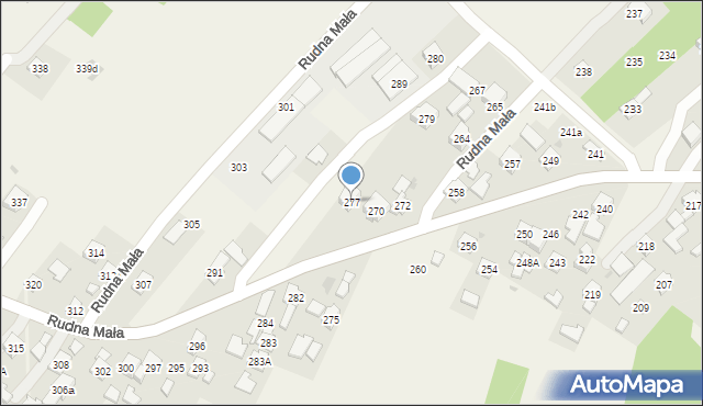 Rudna Mała, Rudna Mała, 277, mapa Rudna Mała