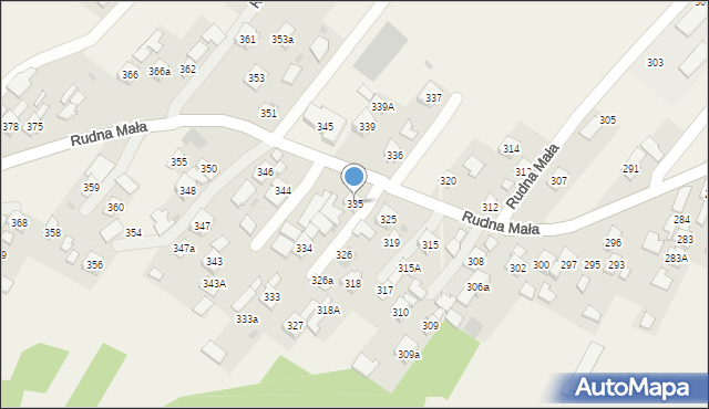 Rudna Mała, Rudna Mała, 335, mapa Rudna Mała