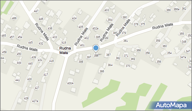 Rudna Mała, Rudna Mała, 396, mapa Rudna Mała