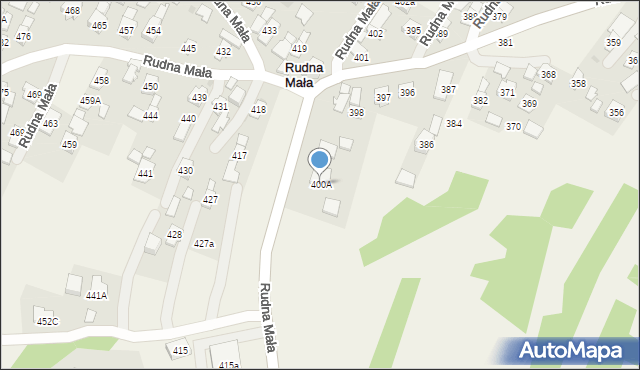 Rudna Mała, Rudna Mała, 400A, mapa Rudna Mała