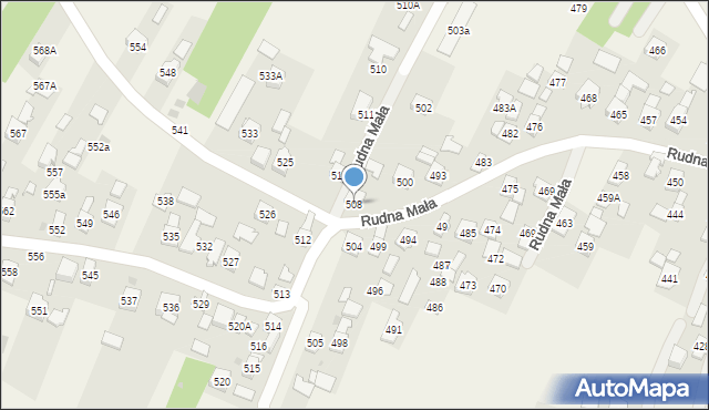 Rudna Mała, Rudna Mała, 508, mapa Rudna Mała