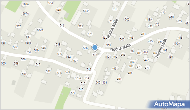 Rudna Mała, Rudna Mała, 512, mapa Rudna Mała