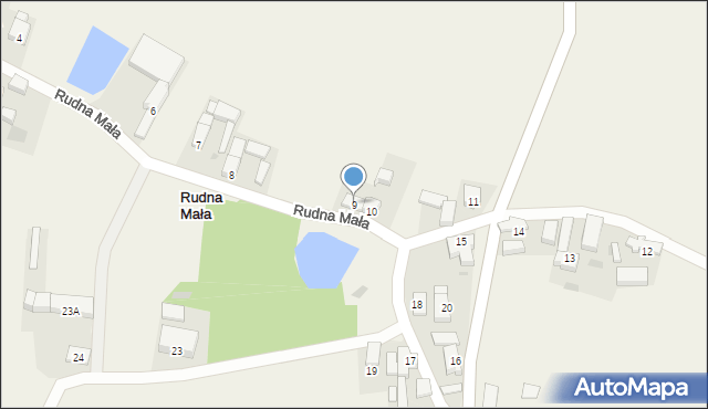 Rudna Mała, Rudna Mała, 9, mapa Rudna Mała