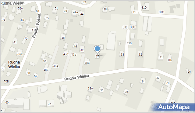 Rudna Wielka, Rudna Wielka, 37, mapa Rudna Wielka