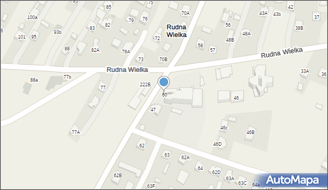 Rudna Wielka, Rudna Wielka, 60, mapa Rudna Wielka